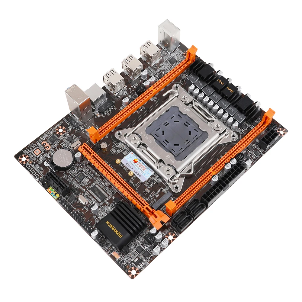 Материнская плата HUANAN ZHI для настольных ПК материнская Intel C602 X79 LGA 2011 E5 ECC/REG DDR3