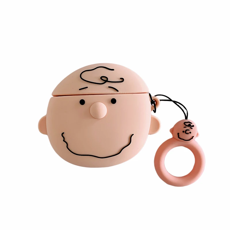 

Cartoon Anime Charlie For airpods case Cute Bluetooth Wireless Headset Set For airpods 1/2 Soft Silicone Charging Protective Bag