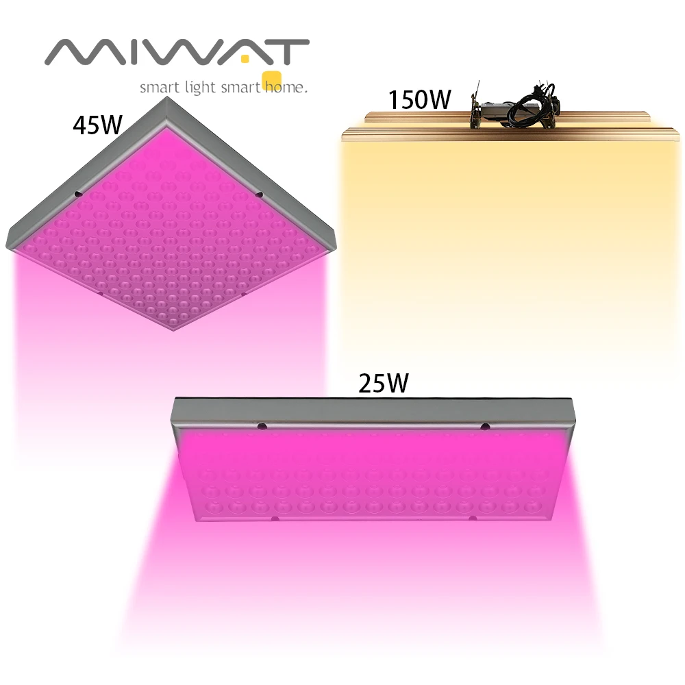 

25W 45W 150W Full Spectrum LED Plant Grow Light Lamp For Plant Nursery Flower Fruit Veg Hydroponics System Grow Tent Fitolampy