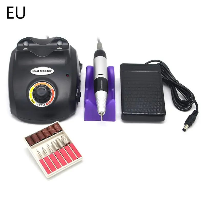 NEW 30000 RPM Nail Polish Drill Machine Manicure Electronic Nails File Pedicure Kit - Цвет: 1