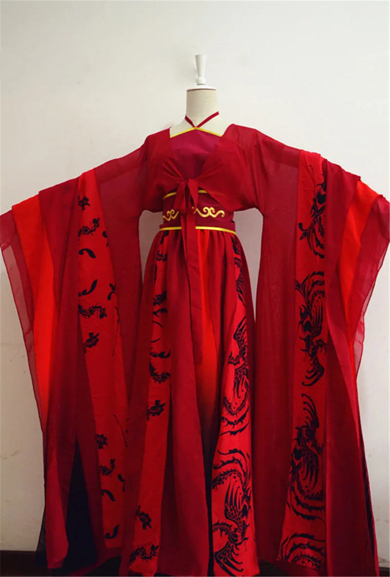 7 видов конструкций для мужчин и женщин Красный великолепный Косплей ханьфу