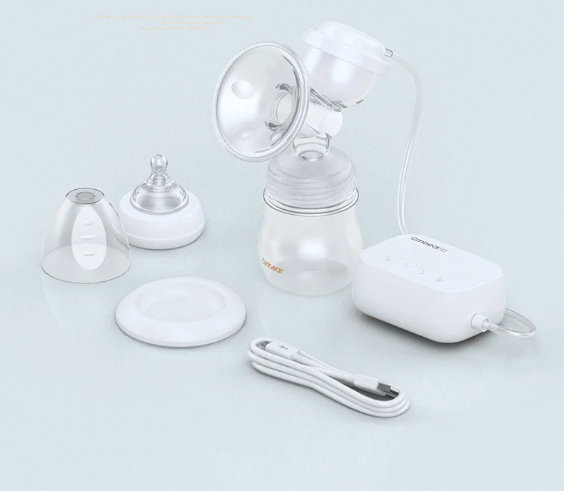 Double Electric Breast Pump Chargeable, 180ml Feeding Bottle, Ultra-quiet, 2 Modes, Multiple Gears,12 Gears BPA Free elvie single electric breast pump