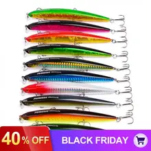 10 шт./лот, 12 см, 13,5 г, разные цвета, искусственная жесткая приманка, лазерная блесна, приманка с тройным крючком