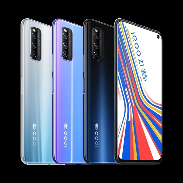 Vivo-スマートフォン,iqoo z1,5g,指紋付き,顔認識,1000インチポア ...