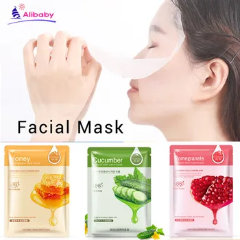 

Natural Plant Facial Mask Face Skin Care Moisturizer Face Masks Whitening Oil Control Wrapped Mask Aloe Vera Honey Facial Masks