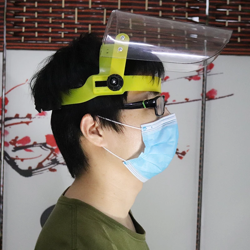 Dustproof Mask Transparent PVC Safety Faces Shields Screen Spare Visors For Head Eye Protection Face mask
