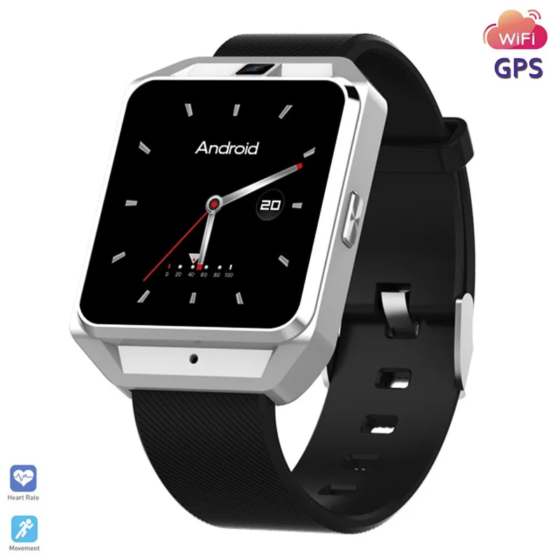  2020 Smart watch Android Ios Phone MTK6737 Quad Core 1G RAM 8G ROM GPS WiFi Heart Rate Smartwatch W
