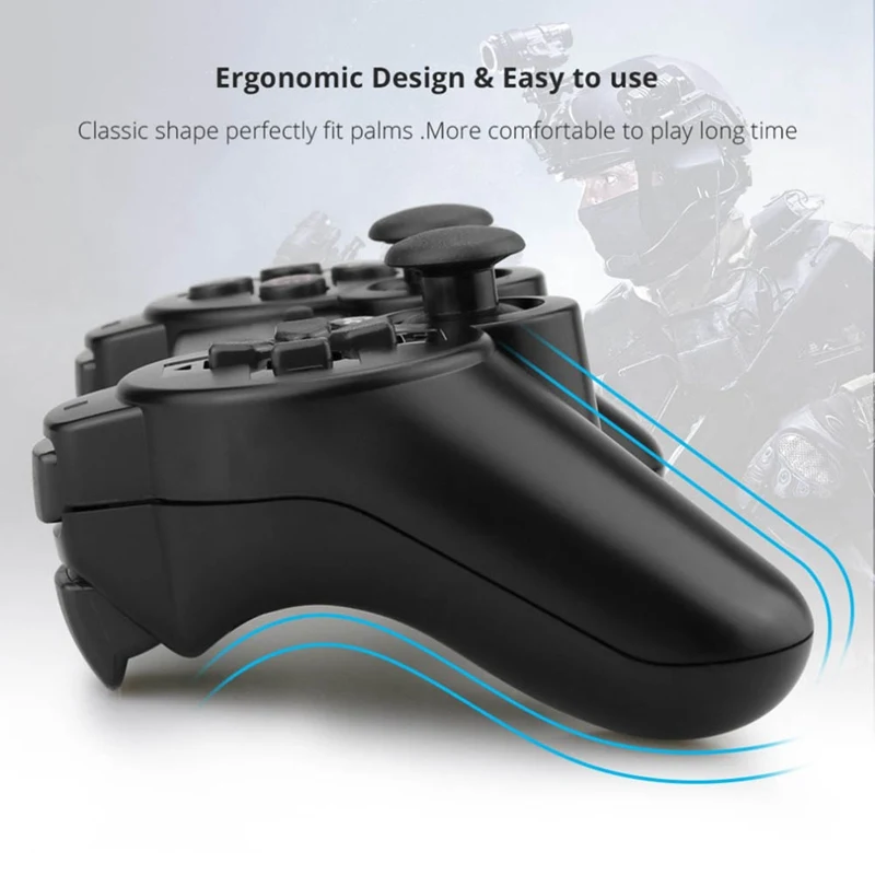Универсальная Кнопка Снежинка, беспроводная Bluetooth ручка для PS3, беспроводной игровой джойстик, игровые аксессуары для планшетов, Смарт ТВ