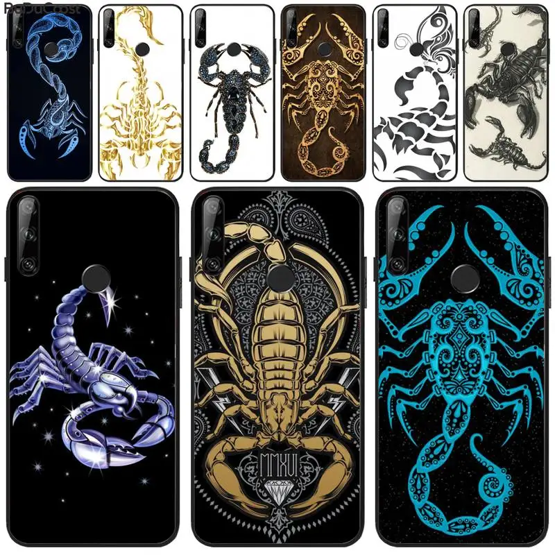 Reall Cute brutal scorpion Shiny Phone Case For Huawei Y5 Y6 Y7 Y9 Prime Pro II 2019 2018 Honor 8 8X 9 lite View9 | Мобильные