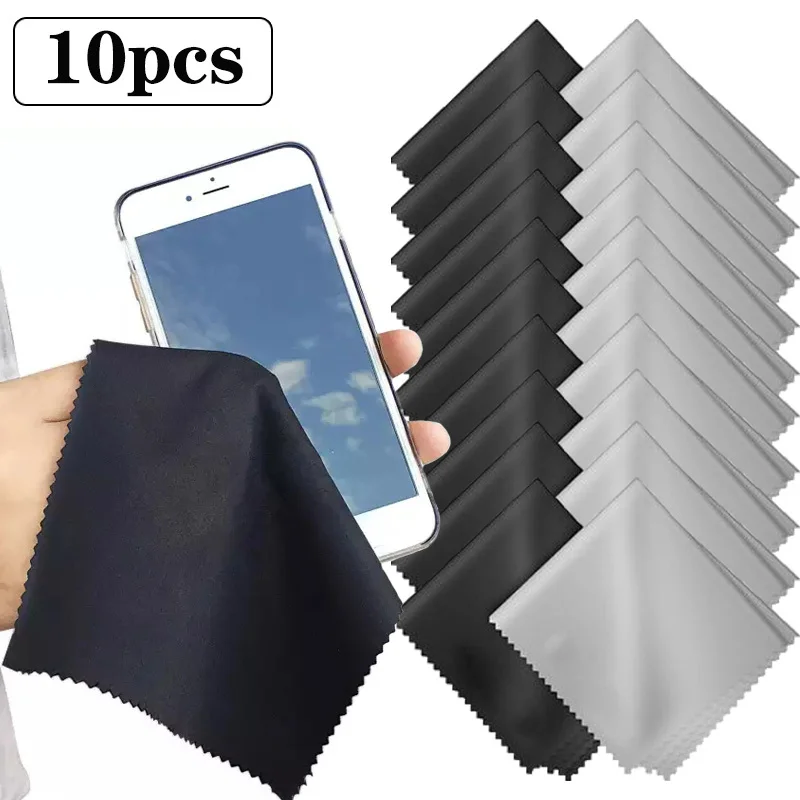 

10 Pieces of Cleaning Glasses Glasses Cloth Economical Sunglasses Screen Microfiber Cleaning Cloth Glasses Accessories 15*15cm