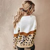 Autumn Winter Women's Sweaters 2022 O-Neck Casual Loose Knitted Top Long Sleeve Fashion Leopard Sweater Ladies Oversize Pullover ► Photo 2/6