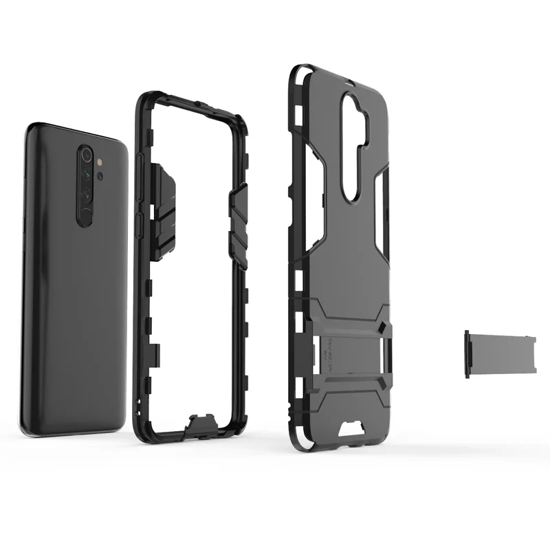 Чехол для Xiaomi Redmi Note 8 Pro, задняя крышка для телефона Xiaomi Redmi Note8 Pro, устойчивый к падению отпечатков пальцев, чехол с подставкой