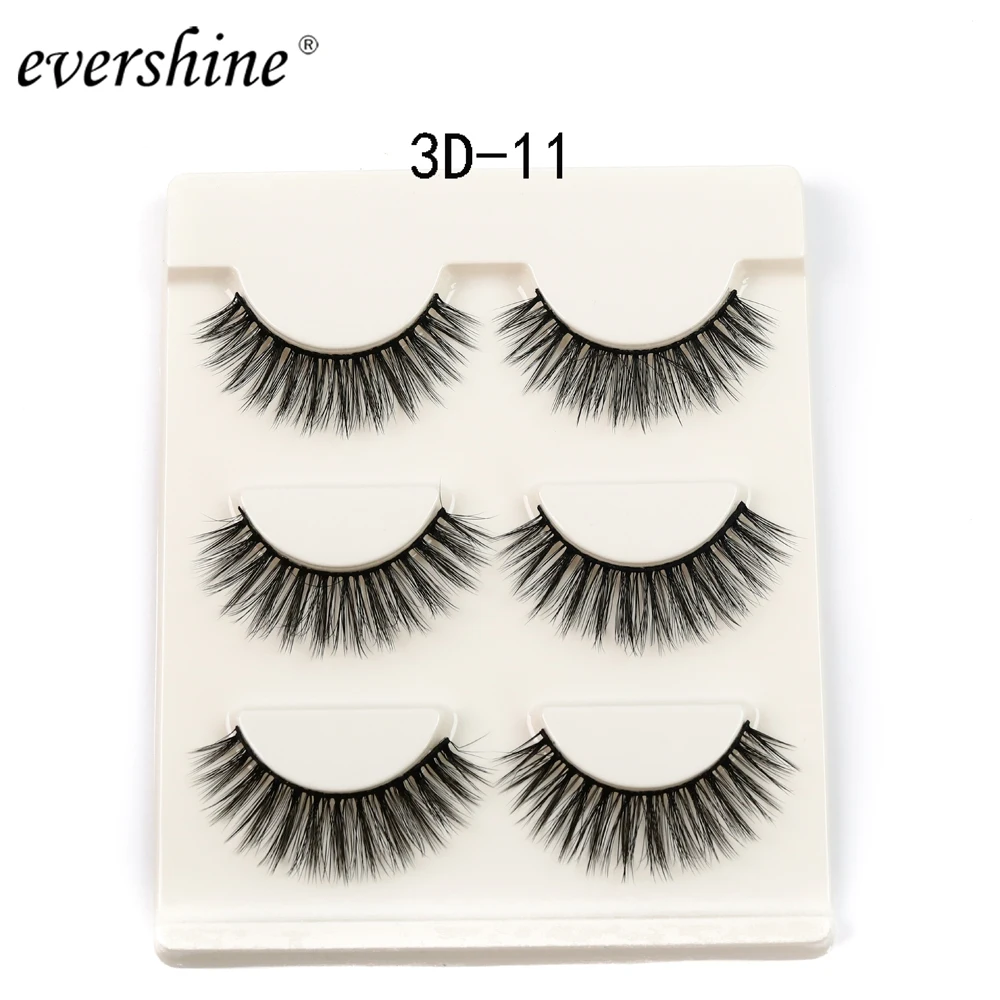 2019 Hot Sale 3 Pairs In Box Natural False Eyelashes Fake Lashes Long Makeup 3d Mink Eyelash Extension For Beauty #3d-11 | Красота и