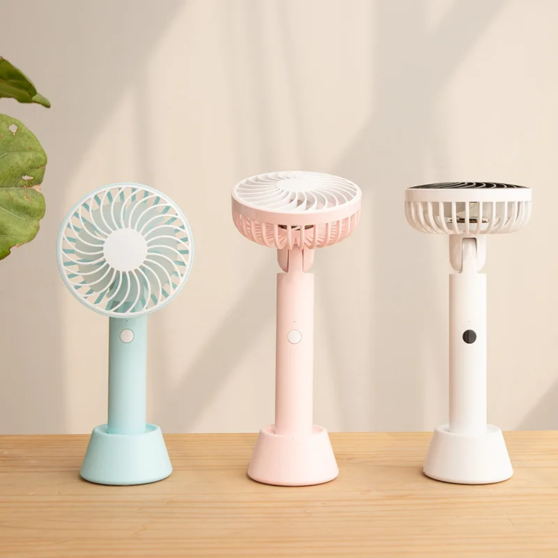

Creative USB Mini Handheld Fan Portable Chargeable 180-Degree Rotating Fan Gift Customization KC Certification