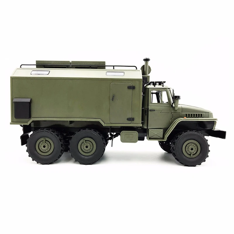 

WPL Ural Command and Communication Car Naughty Dragon RC Car 1/16 Six Wheel Remote Climbing Toy Vehicle RTR Auto Army Trucks
