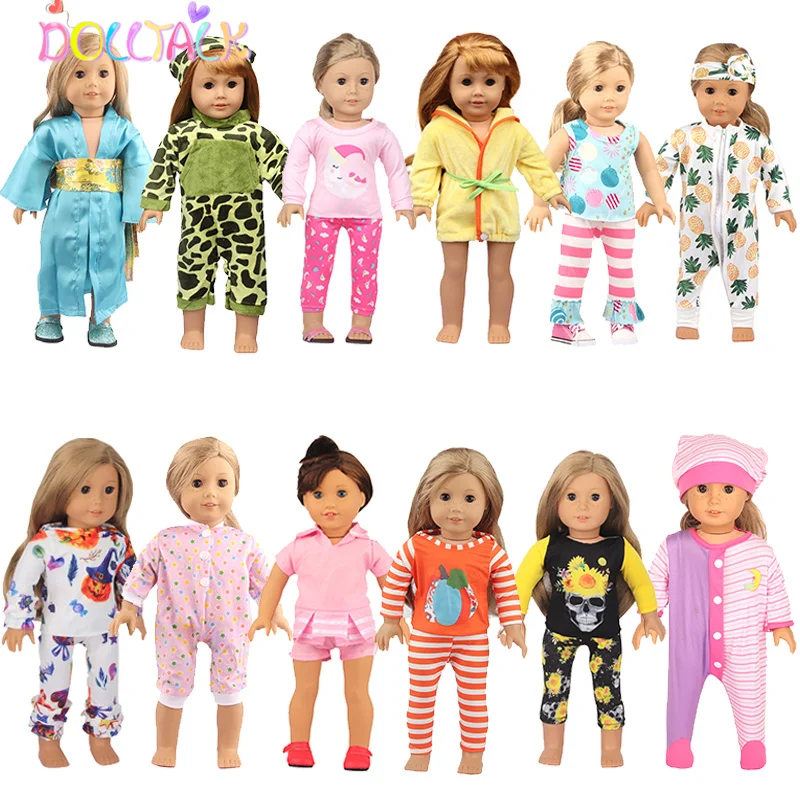 

Toy Accessories Trendy Fashion Exquisite Pajamas Suitable For 18-inch American Dolls & 43Cm Newborn Baby Dolls