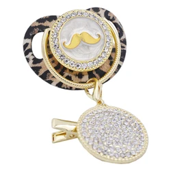 perle attache tetine silicone bébé personnalisé atache tetine bebe cadeau bebe tétines et accessoires pour nouveaux nés pour bébés Attache tétine en Silicone doré brillant pour bébé adulte cadeau de fête prénatale 