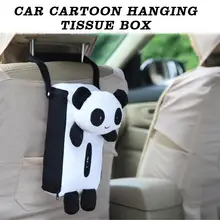 Милая мультяшная Автомобильная задняя бумага для сидения держатель салфетка для салфеток автомобильная коробка для салфеток декоративные аксессуары