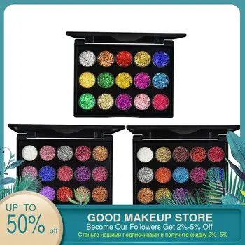 

15 color Shimmer Glitter Eyeshadow Palette Pressed Shimmer Shinny Eye Shadow MakeUp Long-Lasting Matte Powder Palette Beauty