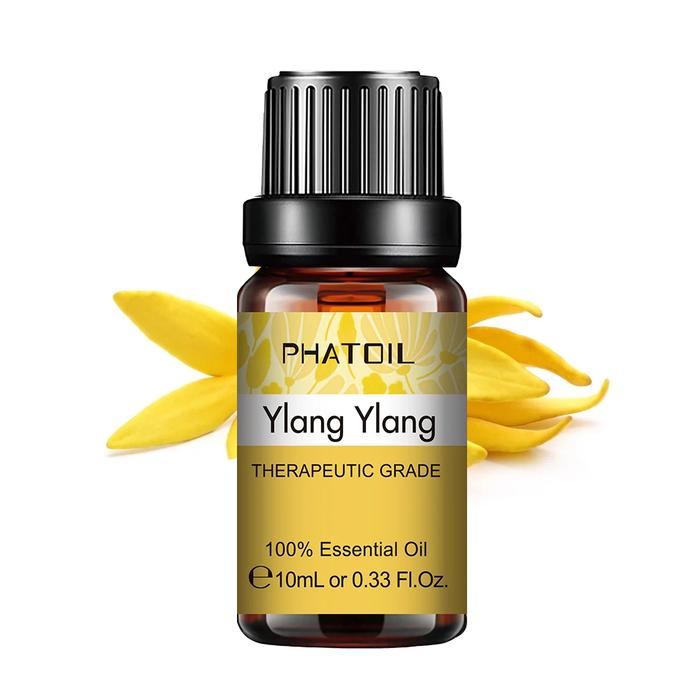 

10ml 30ml 100ml Ylang Ylang Pure Natural Essential Oils for Humidifier Rose Lavender Vanilla Sandalwood Lemon Diffuser Aroma Oil