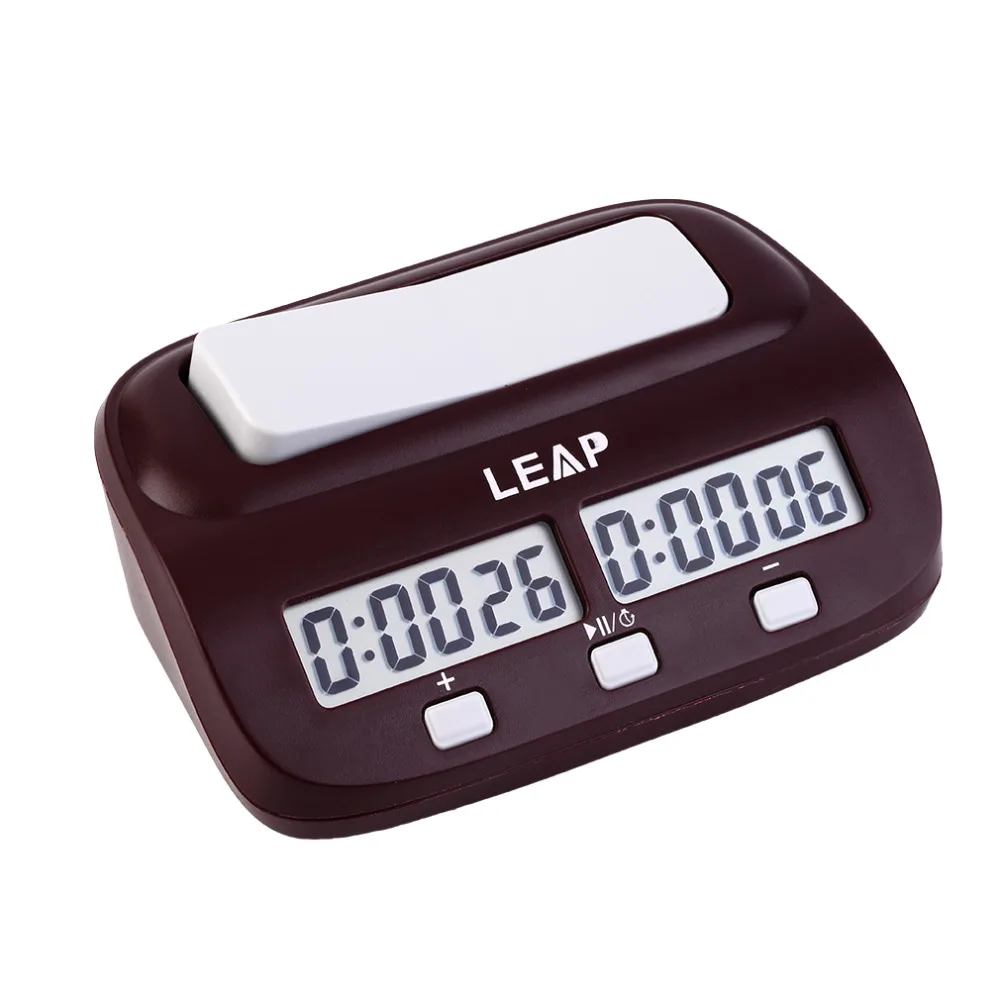 LEAP профессиональные Компактные цифровые Шахматные Часы Подсчет таймера вверх вниз электронные настольные игры бонусные соревнования мастер-Кубок горячий
