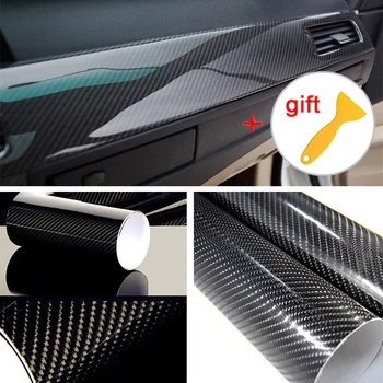 

Film Car Sticker Ultra Gloss Carbon Fiber With Scraper Speaker Surfaces