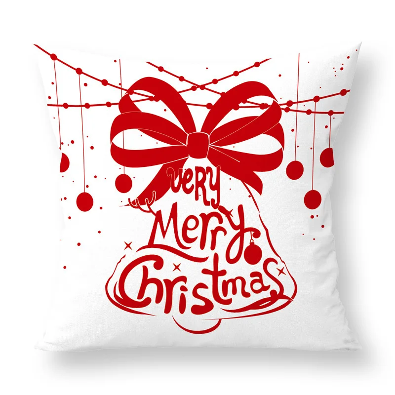 Merry Christmas Санта Клаус пружинный чехол красные разноцветные подушки домашняя Наволочка Бросок Наволочка 45x45 см - Цвет: 1