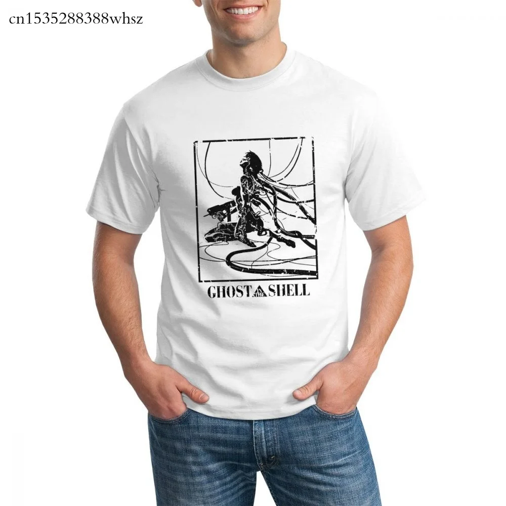 

2020 Summer T Shirt New High Quality Ghost In The Shell Manga Anime Japan Japanese Retro Vintage Akira Custom Printed