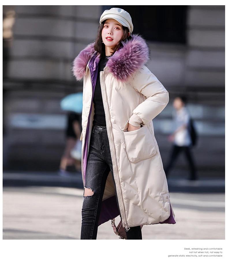 Плюс размер 5XL зимняя куртка женская хлопковая верхняя одежда женское длинное пальто с капюшоном с мехом свободная парка большой карман высокое качество