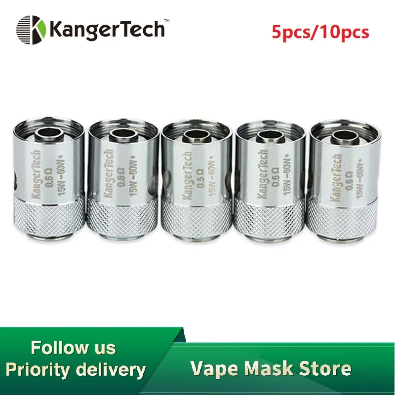 Kangertech clocc спирали 5 шт. 10 головка 1 0 Ом 15 сменный атомайзер CLTANK Core для Kanger вейп