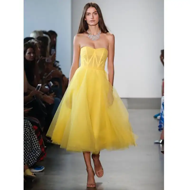 tulle prom dress short