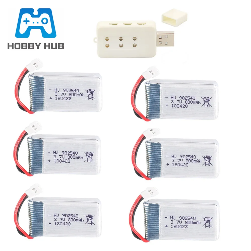 3,7 V 800mAh Lipo батарея для Syma X5 X5C X5SC X5SW TK M68 MJX X705C SG600 RC Квадрокоптер Дрон запасные части 902540 3,7 v батарея - Цвет: Зеленый