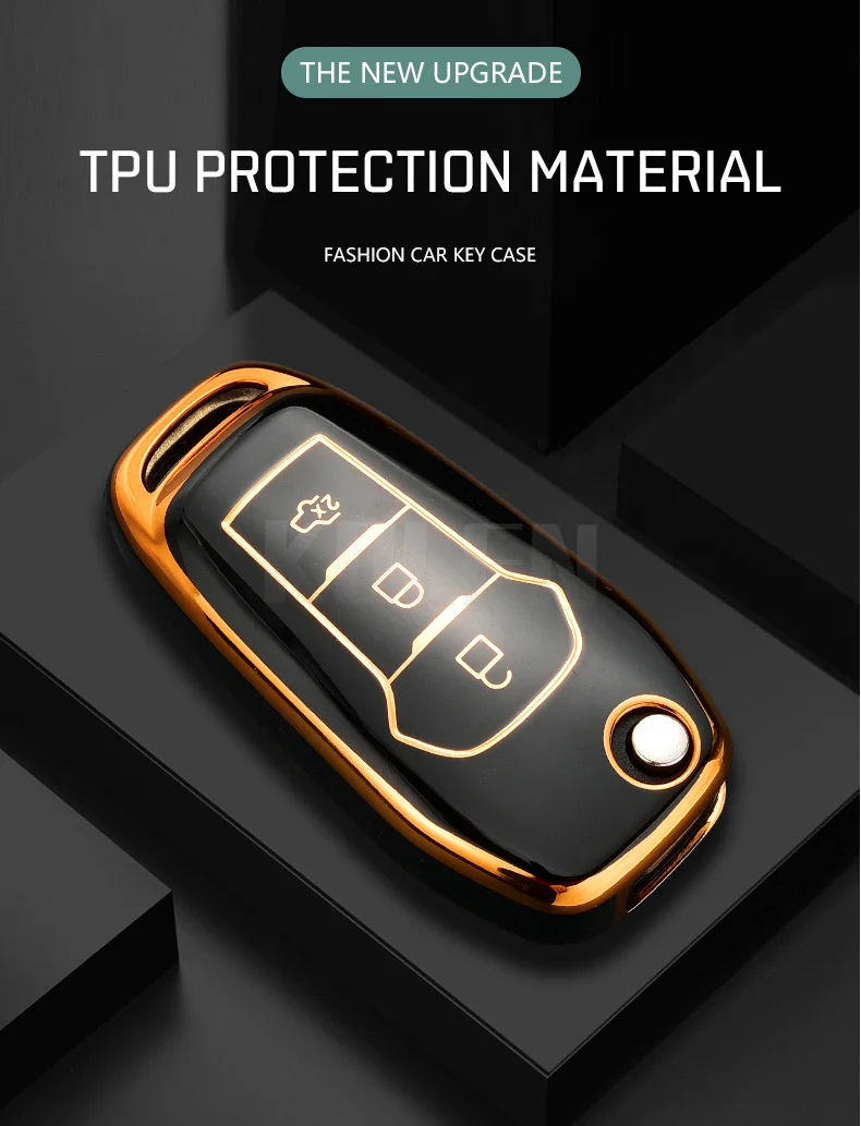 TPU Car Remote Key Case Cover Shell per Ford Fusion Fiesta Mondeo Ecosport Kuga Escort Everest Ranger F150 accessori senza chiave - Hf8f8be9acd6b4cf39b4f6f03bef8f237a