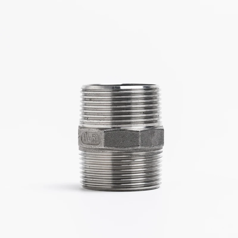 Junta para tubo de acero inoxidable BSPT, rosca macho hexagonal de 1/4 a 1-1/4, 304, accesorios de tubería para Homebrew