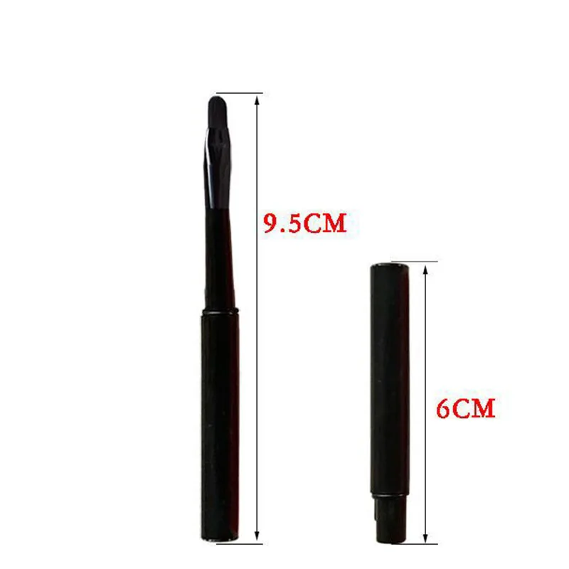 1PCS Black 50pcs Disposable Lip Brushes Lipstick Mascara Wands Lip Brush Pen Cleaner Cleaning Eyelash Makeup Make Up Brushes Applicators - Handle Color: 1PCS Black