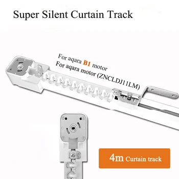 

4m Electric Curtain Track for Aqara/ Aqara B1/DOOYA curtain motor, for Customizable Super Quite Curtain rails For Smart Home