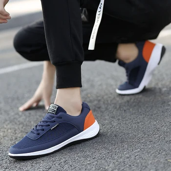 

Luxury Brand Running Shoes Mens Mesh Breathable Athletic Shoes Men Anti Slip Walking Shoes Men Big Size Men Sports Sneakers