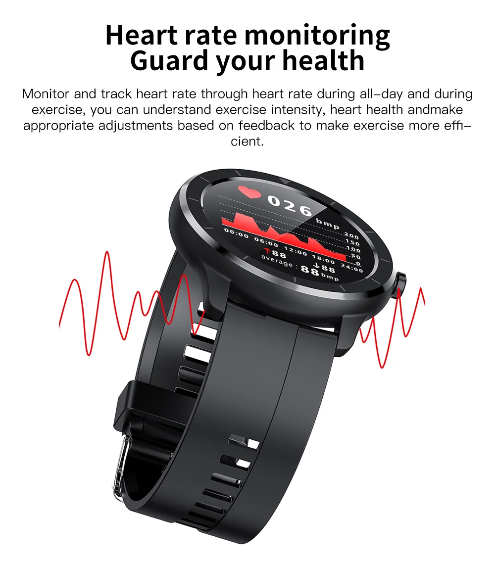 dip68 água 2020 smartwatch para android ios fitness relógios coração