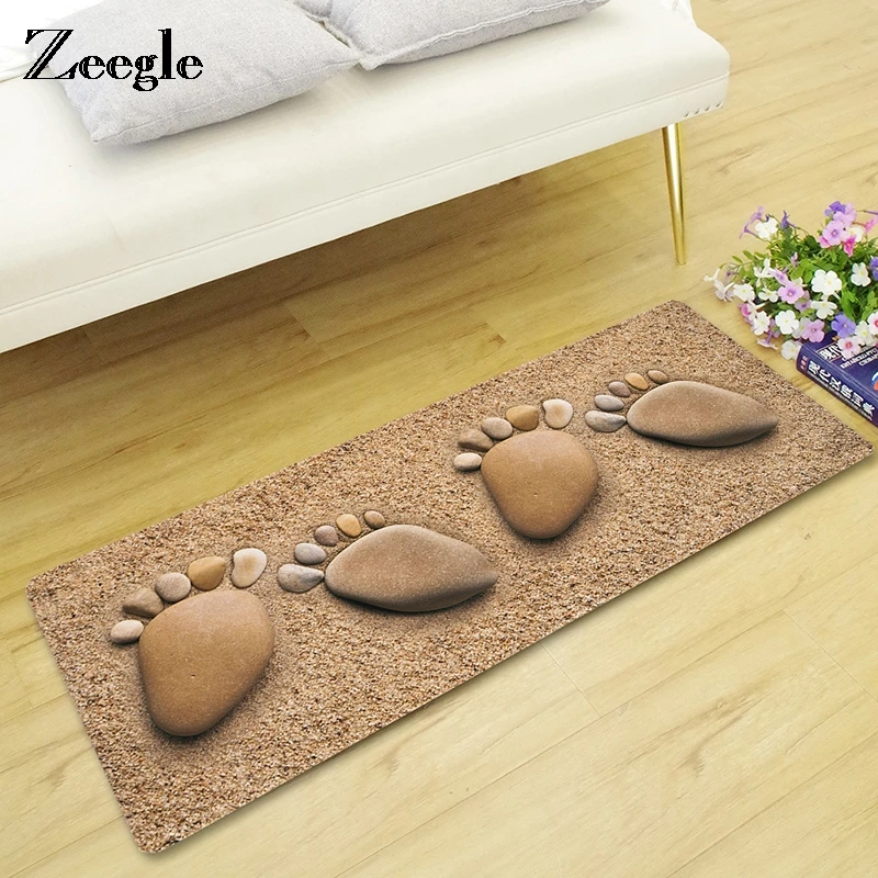 Zeegle Area Rug Floor Mat Bedroom Bedside Rugs Non-slip Bathroom Carpet Kitchen Carpet Coffee Table Mat Home Decor Foot Mat