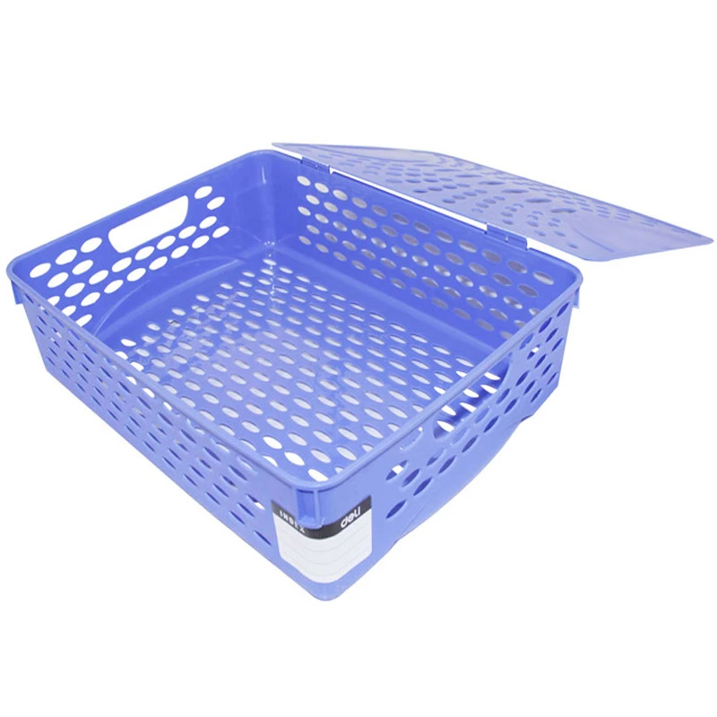 

DL правая 923 корзина для файлов A4 с крышкой корзина для документов утолщенная пластиковая коробка для файлов коллекция канцелярские принадлежности для офиса