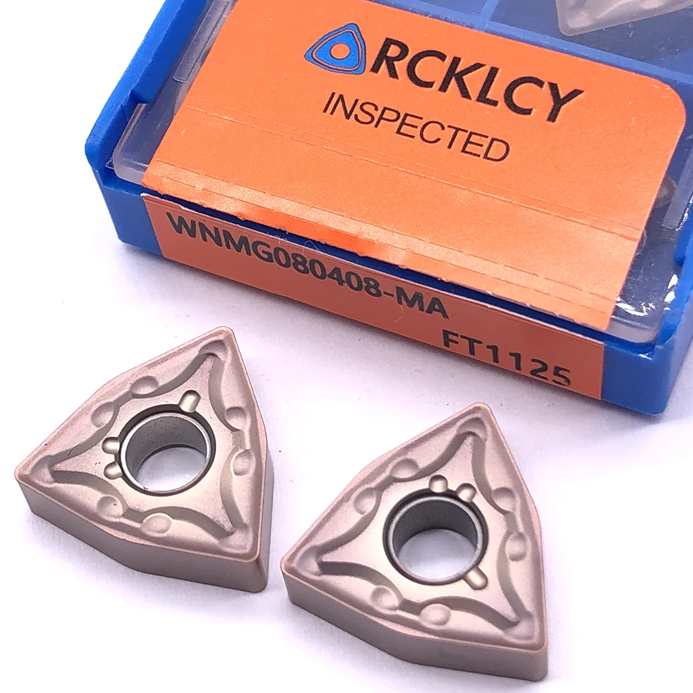 10pcs Rcklcy Wnmg080408 Ma Ft1125 Turning Carbide Inserts Tools Cnc