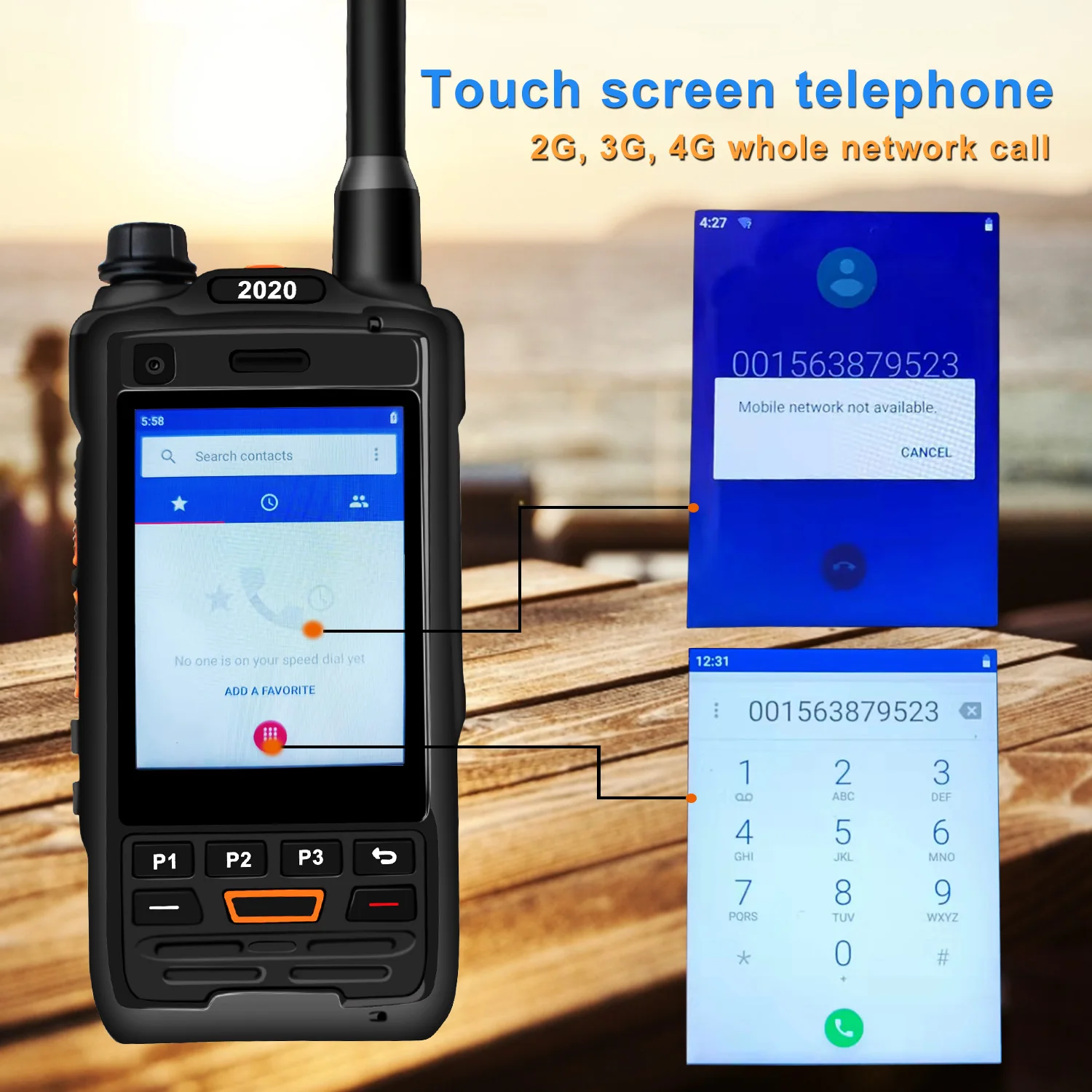 4G F3 zello smartphone poc walkie talkie IP68 telephone long range radios  comunicador portable profesional 100km police radio