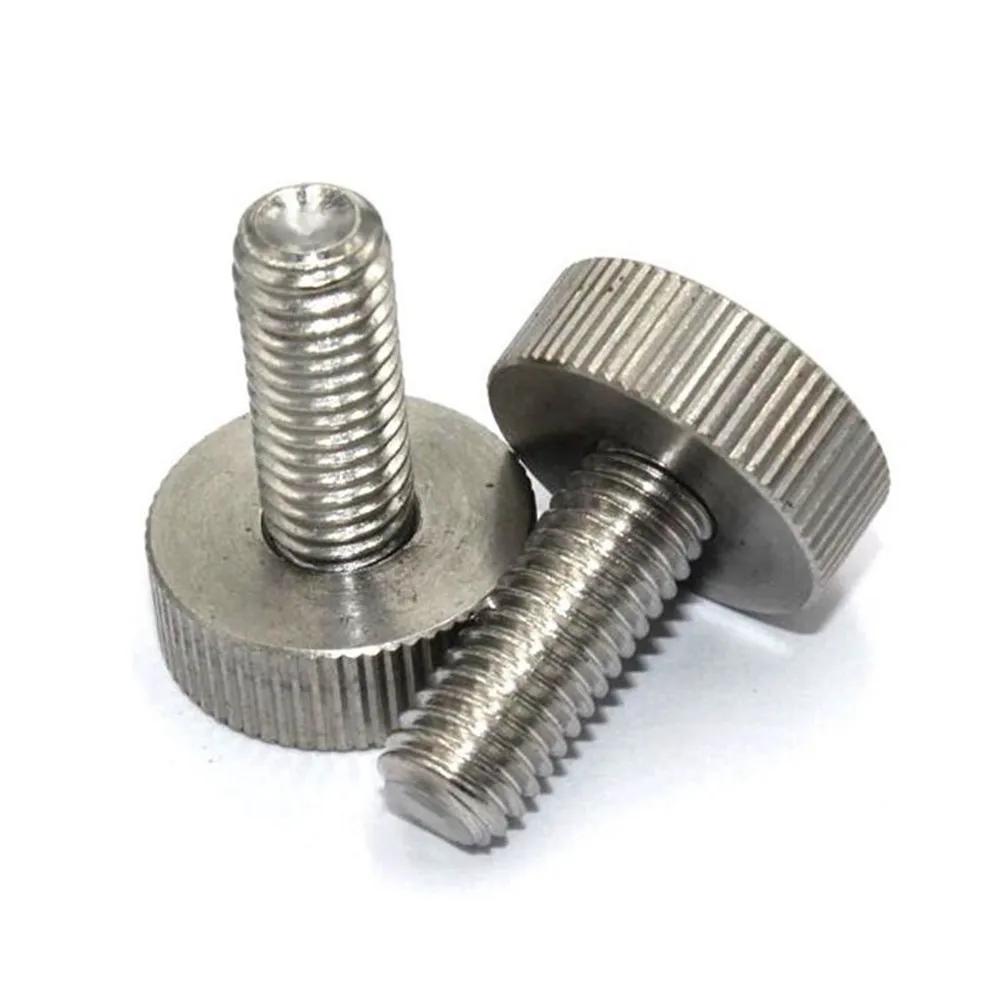 

M1.6 Knurled Thumb Screw Thin Type With Knurling Screws Manual Adjustment Bolt Knukles Tornillos Parafuso Tornillo Vis PC DIN653