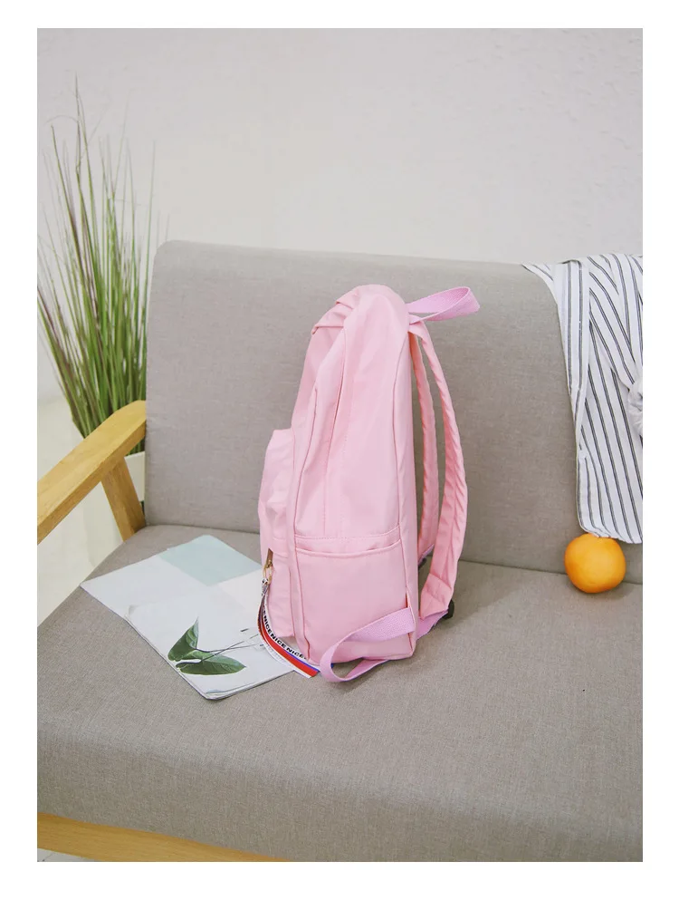 Soudelor, школьный ранец, женский, мужской, Одноцветный, рюкзак, вместительный, для средней школы, студентов, кампуса, простой, не разбрызгивается