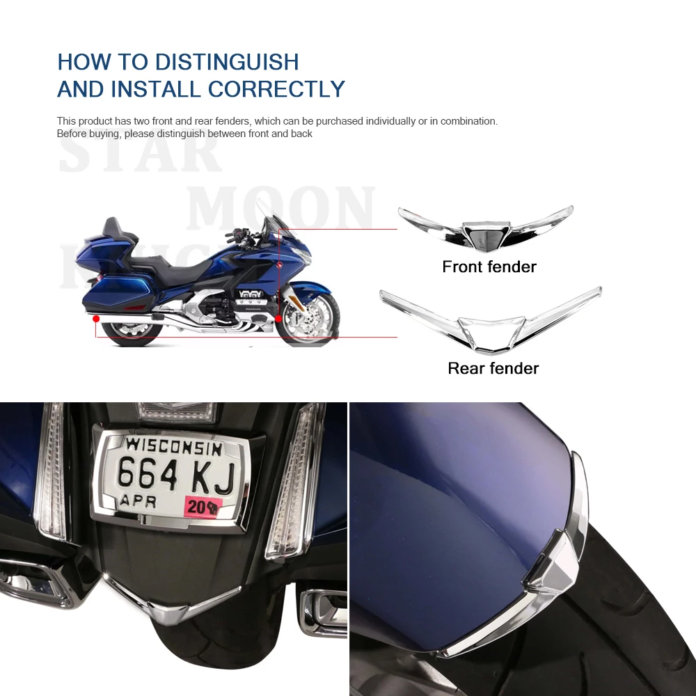 Мотоциклетный хромированный чехол для Honda Goldwing GL1800 GL 1800 2018 2019 2020|Накладки и