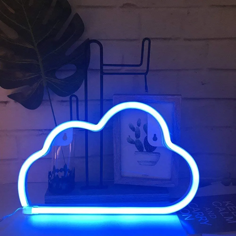 Неоновый светильник с питанием от аккумулятора/USB ночник декоративный s
