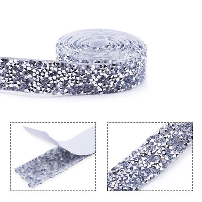 Rhinestone Chain Tape Trim Resin Diamond Belt Strip Double-sided Adhesive Self-adhesive Clothing Accessories DIY Accessories 