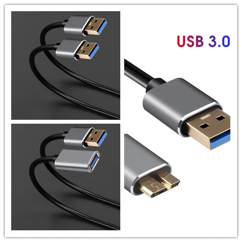 Kebidumei USB 3 0 кабель к Micro type A Male Male/USB male female/Удлинительный Super speed HDD|Кабели передачи