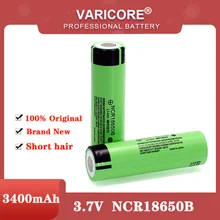 100% New Original NCR18650B 3.7 v 3400mah 18650 Lithium Rechargeable Battery For Flashlight batteries