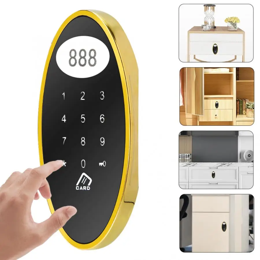 Безключевая сенсорная клавиатура Пароль RFID карта ключ металлический цифровой
